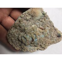 Verrückter/Seltener Blauer Chalcedon Mit Moosachat Und Micro Stilbite Crystal Cluster von WholesaleRocksDotBIZ