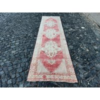 Langer Teppich Läufer , Vintage Läufer, 87x339 cm, Rnr136 von WholesaleTurkishRug