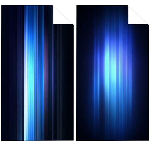 Aurora Mikrofaser Handtuch Blau Strandtuch XXL 85x170cm, Saugfahig und Schnelltrocknendes Microfaser Handtücher, Yoga Handtuch Rutschfest, Strandmatte fur Badezimmer, Strand, Reise, Schwimmen VQ-238 von Whoonng