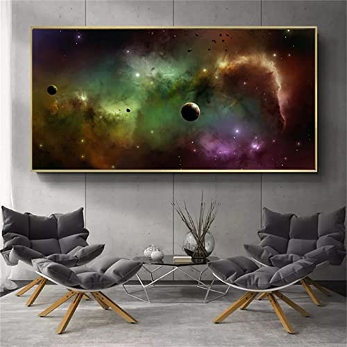 Diamond Painting Weltraum-Planet-Nebel, DIY 5D Diamant Painting Bilder Malen nach Zahlen Erwachsene Anfänger, Diamond Painting Zubehör Voll Set, Groß Diamant Malerei , Home Décor Gemälde , 50x100cm von Whoonng