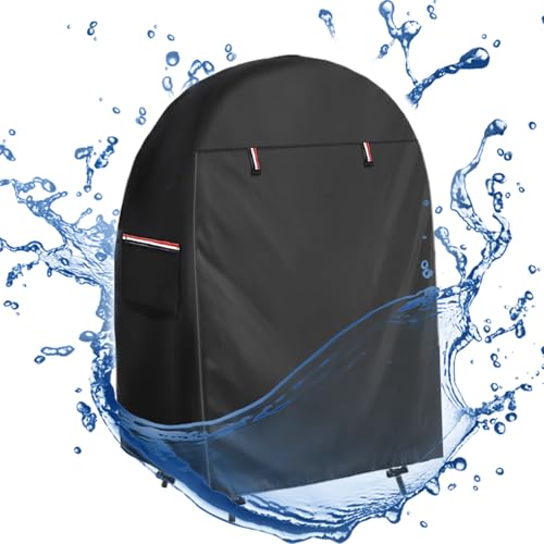 Außen Eierschale Schutz | Wasserdichte Outdoor Stuhlhüllen Mit Doppelreißverschluss | 114 x 140 cm 420D Winddicht UV-Beständig Für Garten Terrasse von Whrcy