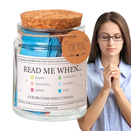 Bibelvers - Gefäß Mit Biblischen Inspirationsversen - Inspirierende Gebetsnotizen Für Segen Frauen Männer Jugend Emotion Muttertag Christlich Geschenkidee von Whrcy
