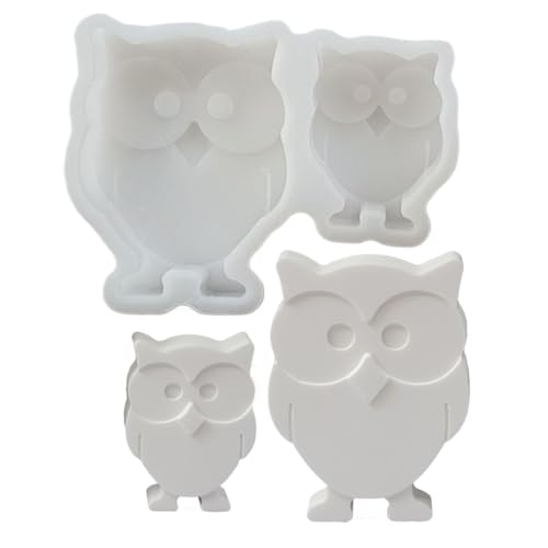 Epoxy Harz Formen | Eulen Design Harz Formen für Figuren | Kunstprojekt Kerzenherstellung Werkzeug für Anfänger Profis Erwachsene Kinder | Halloween Basteln von Whrcy