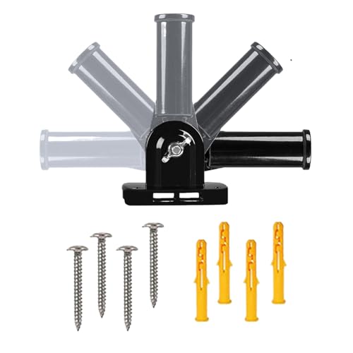 Fahnenmast Montagehalterung,Metall Fahnenmasthalter Verstellbar - Aluminiumlegierung Korrosionsgeschützter Halter 2,54 cm Innendurchmesser für Balkon Boot Fahnenmast Montagehalterung,Metall Fahnenmasthalter Verstellbar - Aluminiumlegierung Korrosionsgeschützter Halter 2,54 cm Innendurchmesser für Balkon Boot von Whrcy