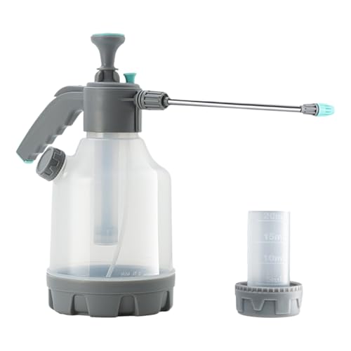 Handpumpen-Sprühgerät - 3L Tragbarer Hand-Drucksprüher für den Garten,Ausziehbarer Schlauch Mit Gießbrause & Rutschfester Griff Für Garten Terrasse Rasen Pflanzen Dünger von Whrcy