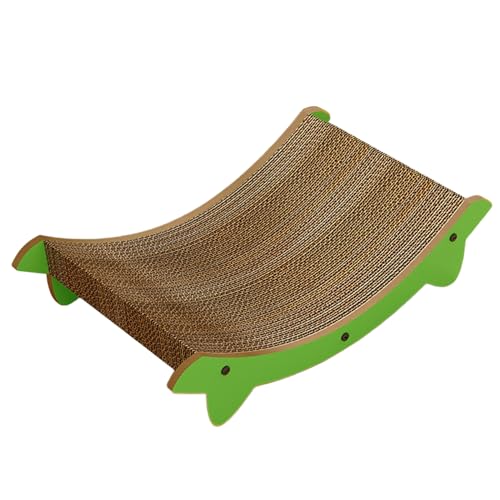 Katzen Kratzbrett | Kratzpad und Kätzchenbett - Interaktives Spielzeug als Möbelschutz für Sofa Tür Teppich mit Beschäftigungsfunktion gegen Langeweile bei Kätzchen und kleinen von Whrcy