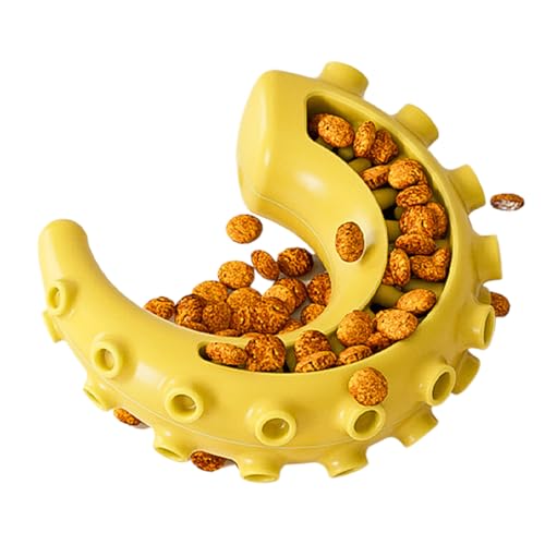 Leckerli-Spielzeug für Hunde | Tintenfisch Hand-Kauspielzeug für Hunde – Halten Sie Ihr Haustier beschäftigt, unterhaltsames Spiel für den Innenbereich, geistige Stimulation von Whrcy