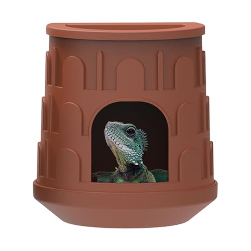 Reptilienversteck,Terrarium Kleine Versteckhöhle - Naturgetreue Landschaftsdekoration Mit Aufsatzbecken Für Baumfrösche Bartagame Chamäleon Geckos Reptilienversteck,Terrarium Kleine Versteckhöhle - Naturgetreue Landschaftsdekoration Mit Aufsatzbecken Für Baumfrösche Bartagame Chamäleon Geckos von Whrcy