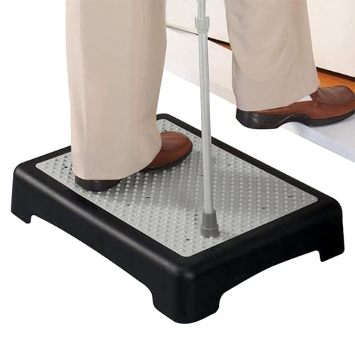 Tritthocker Trittstufe, rutschfeste Tritthocker Für Den Innen- Und Außenbereich, Tragbare Steighilfe Treppen Stufe Für Senioren, Halber Tritthocker, Bei Behinderungen Oder, Treppenhilfe Für Den Inn von Whrcy