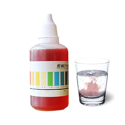 Tropfen zum Testen des pH-Werts von Wasser | Schwimmbad Ph Test Tropfen 50ml - Wasseranalyse Reagenz Für Außenbereich & Filteranlagen von Whrcy
