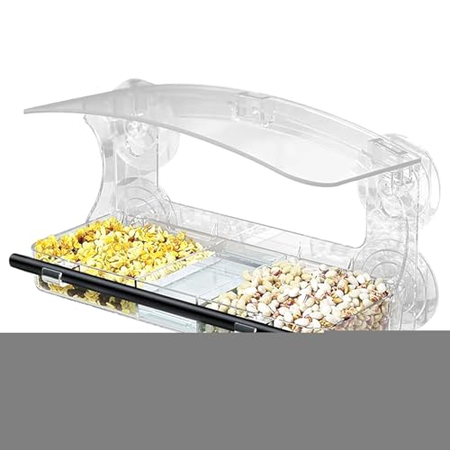 Vogelfutterhaus Mit Saugnapf Für Fenster,Transparentes Acryl Vogelfutterhaus Zum Montieren An Fensterscheiben | Transparentes Acryl Abnehmbarer Futterbehälter Dicht Für Balkon Terrasse Garten Vogelfutterhaus Mit Saugnapf Für Fenster,Transparentes Acryl Vogelfutterhaus Zum Montieren An Fensterscheiben | Transparentes Acryl Abnehmbarer Futterbehälter Dicht Für Balkon Terrasse Garten von Whrcy