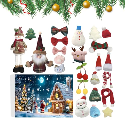 Weihnachts Adventskalender Mit Plüschfiguren | Dekorative Plüsch Weihnachtsfiguren Für Kamin Und Fensterbank | 24-Tage Kalender Für Kamin Tischdekoration Kaminsims Weihnachtsbaum Deko von Whrcy