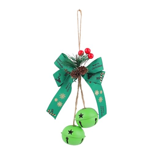 Weihnachtsglocken - Schleifen Dekorative Glocken Christbaumschmuck,Hausdekoration Bastelmaterial Für Wand Tür Garten Außenbereich Wohnzimmer Fenster Weihnachtsglocken - Schleifen Dekorative Glocken Christbaumschmuck,Hausdekoration Bastelmaterial Für Wand Tür Garten Außenbereich Wohnzimmer Fenster von Whrcy