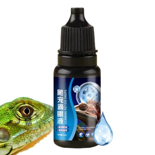 Whrcy Augentropfen Für Reptilien Und Schildkröten | 15ml Trockenheitspräventionslösung - Trockenheitspflege Tropfen | Für Reptilien Schildkröten Schlangen Frösche Amphibien Haustiere von Whrcy