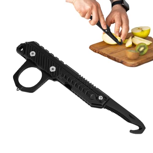 Whrcy Kartonöffner-Werkzeug, Paketöffner-Schneider | Tragbarer, gezahnter Allzweckschneider, Bandschneider | Hocheffiziente Paketschneider mit Haken und Wellenschliff für die Demontage von Whrcy Kartonöffner-Werkzeug, Paketöffner-Schneider | Tragbarer, gezahnter Allzweckschneider, Bandschneider | Hocheffiziente Paketschneider mit Haken und Wellenschliff für die Demontage von von Whrcy