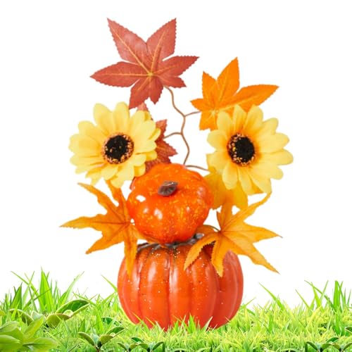 Whrcy Künstliche Kürbisse | Herbst Tischdekoration Mit Sonnenblumen Für Tischdeko,Erntedankfest Deko Miniaturbäume Kaminsims Klassenzimmer Küche Herbst Halloween Whrcy Künstliche Kürbisse | Herbst Tischdekoration Mit Sonnenblumen Für Tischdeko,Erntedankfest Deko Miniaturbäume Kaminsims Klassenzimmer Küche Herbst Halloween von Whrcy