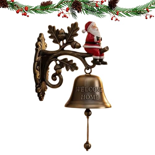 Whrcy Weihnachtstürklingel | Glöckchen Für Weihnachtsschmuck,Vintage Garten Hof Deko Türklingel Für Hausflur Küche Innen Außen Whrcy Weihnachtstürklingel | Glöckchen Für Weihnachtsschmuck,Vintage Garten Hof Deko Türklingel Für Hausflur Küche Innen Außen von Whrcy