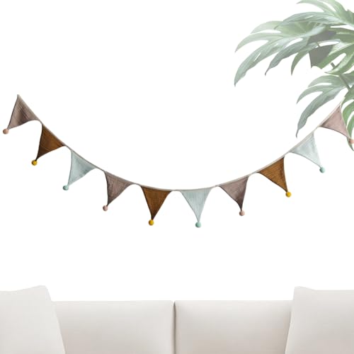 Wimpelkette für Kinderzimmer, 2,7 m, bunt, Party-Wimpelkette, Dekoration für Schule, Camping, Klassenzimmer, Schlafzimmer, Kinderzimmer, Ostern, Feier Wimpelkette für Kinderzimmer, 2,7 m, bunt, Party-Wimpelkette, Dekoration für Schule, Camping, Klassenzimmer, Schlafzimmer, Kinderzimmer, Ostern, Feier von Whrcy