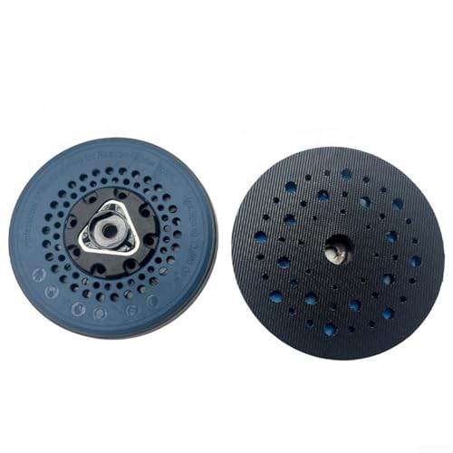 12,7 cm 125 mm Schleifpad mit 49 Löchern, runden Haken und Schlaufen auf der Rückseite, für effiziente Kühlung und Wärmereduktion, Polier- und Schleifaufgaben (dunkelblau) von Whychstore