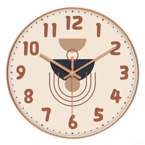 12 Zoll Wanduhr, Lautlose Wanduhr Ohne Bohren, Wandmontierte Quarzuhren, Modernes Design Für Wohnzimmer Schlafzimmer Büro (A) von Whychstore
