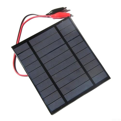 2,5 W Polysilizium-Solarpanel, Solarpanel 5 V USB-Ladeplatine, mit gehärtetem Glas, IP65 wasserdicht, für Outdoor, Camping, Wandern, Garten von Whychstore