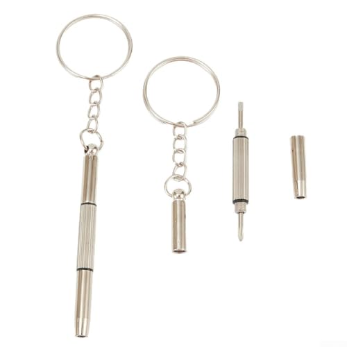 2-teiliges Mini-Schraubendreher-Set mit Drehköpfen für Brillen, Handys und Uhren-Reparaturen von Whychstore