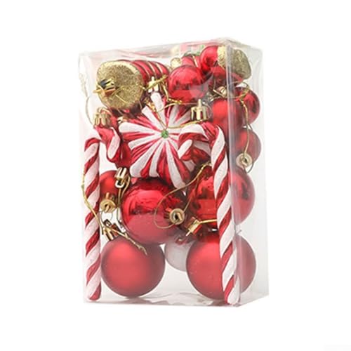 2029 Stück Weihnachtskugel-Ornament-Set für Baumschmuck, einschließlich für Urlaub, Hochzeit, Party, Hängezubehör (B) von Whychstore