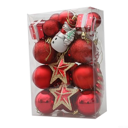 2029PCS Weihnachtskugel-Ornament-Set für Baumschmuck, einschließlich für Urlaub, Hochzeit, Party, Hängezubehör (C) von Whychstore