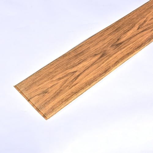 3D-PVC-Aufkleber für die Taille verschönern die Ästhetik Ihres Hauses mit einfach anzubringender Wanddekoration (gelbe Holzmaserung) von Whychstore