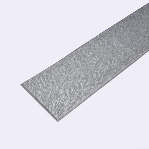 3D-PVC-Aufkleber für die Taille verschönern die Ästhetik Ihres Hauses mit einfach anzubringender Wanddekoration (silbergrau) von Whychstore