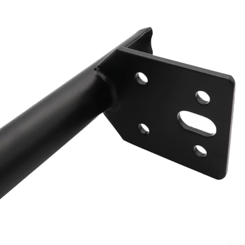 4 x Metall-Möbelbeine, Sofa-Stützfüße für Bett, Schrank, Tischständer, Karbonstahl mit kratzfester Silikonsohle und tragfähigem Design von Whychstore