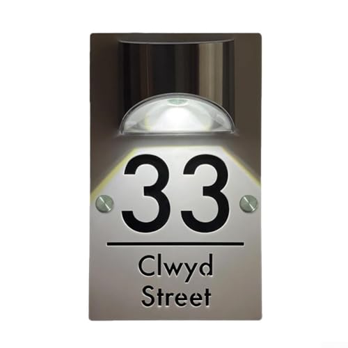 Ästhetische Solar-Beleuchtung Zubehör Gravierte Hohllampe aus Acryl und Metall (3) von Whychstore