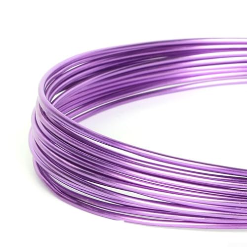 Aluminiumdraht in einer praktischen 5 mm Größe, ideal für alle Ihre Bastelbedürfnisse (lila) von Whychstore
