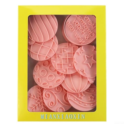 Bringen Sie Freude in Ihre Küche mit diesem 10-teiligen Set von Weihnachtskugel-Ausstechformen zum Backen von Whychstore