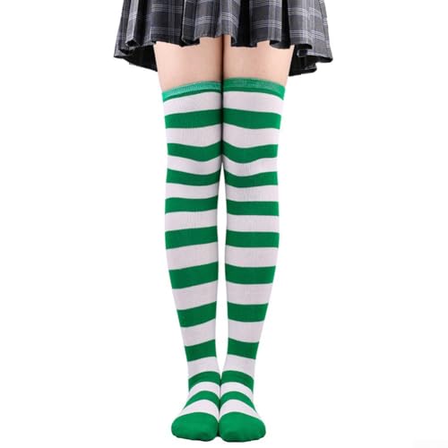 Dress Up Your Look Trendige Overknee gestreifte Damensocken für jeden Anlass (F) von Whychstore