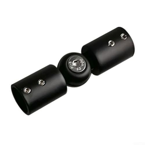 Eckverbinder für Erkerfenster, verstellbar, Edelstahl, 19 mm, Schwarz von Whychstore