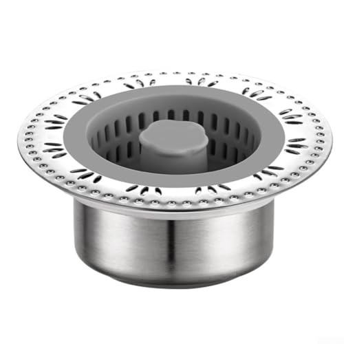 Edelstahl Küchenspüle Sieb Ein-Züg Reinigungssieb mit Schnellablaufsystem Anti-Verstopfungsfilter für Home Kitchen von Whychstore