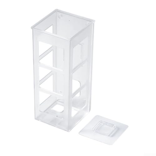 Effiziente Badezimmer-Aufbewahrungslösung, Wandhalterung, für Lockenstäbe und mehr (transparent) von Whychstore