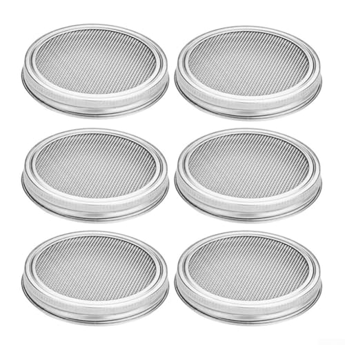 Effizientes Keimen mit Edelstahl für Sprossenständer Komplett-Set von 6 Stück (A) von Whychstore