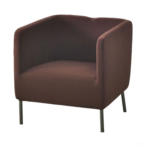 Einfarbiger Sofabezug für Sessel, dehnbarer und bequemer Stoff, vollständiger Schutz für Wohnmöbel (braun) von Whychstore