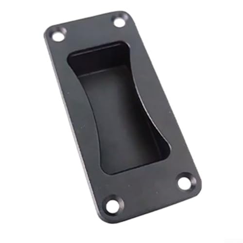 Eingebetteter Türgriff aus Zinklegierung, schwarzer Industrietürgriff, mit bündiger Panel-Passform, für mechanische Boxen und Geräteschränke von Whychstore