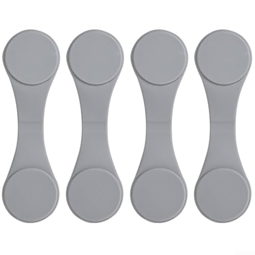 Elegante Badezimmer-Duschvorhang-Clips, starker Magnetismus und einfache Installation für den täglichen Gebrauch (grau) von Whychstore