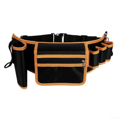 Elektriker Werkzeug-Hüfttasche, robuste Werkzeugtasche mit mehreren Taschen, mit 7 Aufbewahrungstaschen und verstellbarem Hüftgurt, für Profis von Whychstore