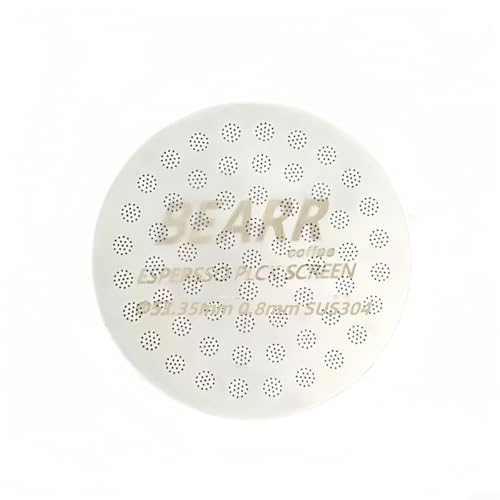 Espresso-Filtersieb 0 8 mm Kaffeepuck-Sieb aus 304 Edelstahl für Siebträgerkörbe 51 53 58 mm mit doppellagiger Filtration für verbesserte Brühleistung (53,35 mm) von Whychstore