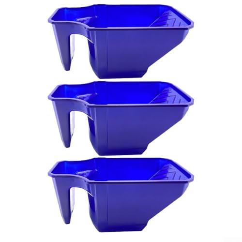Farbwannen-Set mit ergonomischem Griff und hohen Wänden, um Verschütten beim Malen zu verhindern (blau) von Whychstore