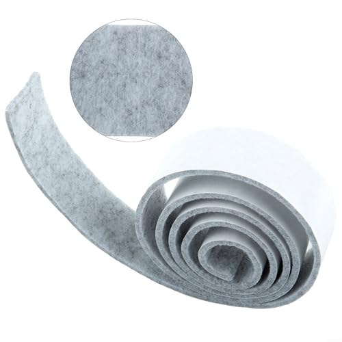 Filz für Streifenrolle zum Schutz des BodenFür s vor Möbeln, effektiv gegen St NoiFor se und für KratzerFür s (grau 3 mm x 40 mm x 100 cm) von Whychstore