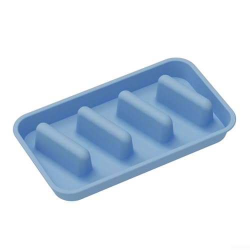 Flexibles Silikon-Taco-Tablett mit 3 Abschnitten, ideal für die Organisation von Tacos und Snacks während Feiern (blau) von Whychstore