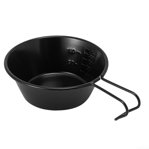 For Sierra Cup Tableware Compact 310 ml Camping Dish Perfect for Your Outdoor Needs (Black) von Whychstore