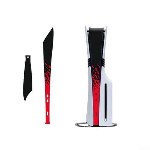 Für PS5 Pro Center Skin Cover Center Aufkleber, für PS5 Pro Staubschutz, für PS5 Pro – PVC-Staubfilter, Anti-Tierhaare zum Schutz (rot) von Whychstore