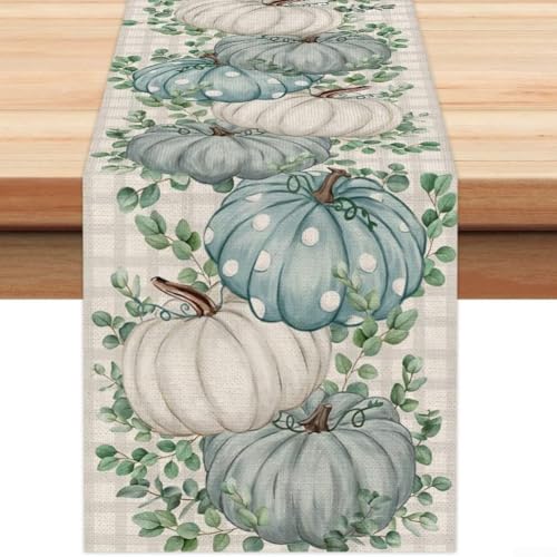 Halloween-Tischläufer für Herbst-Party-Dekoration mit gruseligem Spukhaus-Design, Tischdecke für Esszimmer, Kamine und Wanddisplay (C) von Whychstore